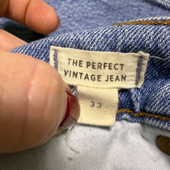 Madewell The Perfect Vintage Jean Women's 33 Light-Medium Wash Straight 2/$50 - Picture 6 of 16